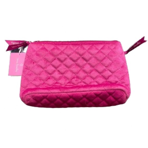 Vera Bradley | NWT Crushed Velvet Breast Cancer Support Cosmetic Bag - Picture 2 of 10